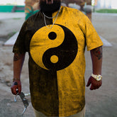 Men's Plus Size Colorblock Degory Planet  T-Shirt